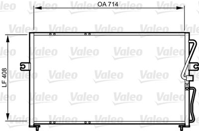 VALEO 814270 Радіатор кондиціонера для KIA (Киа)