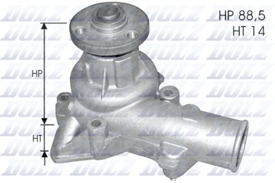 DOLZ S108M Помпа (водяной насос)  для FIAT 124 (Фиат 124)