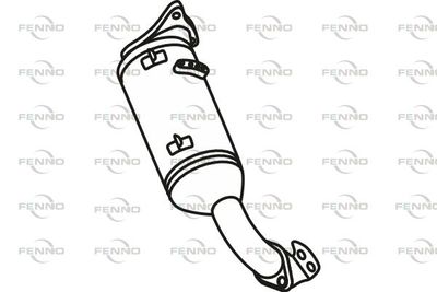 Filtr sadzy / filtr cząstek stałych, układ wydechowy FENNO 44612AA504