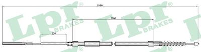 Cable Pull, parking brake C0083B