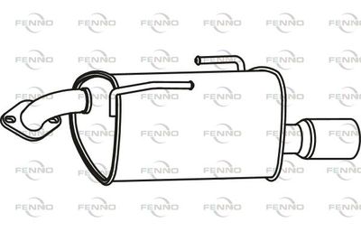 FENNO P60025 Глушитель выхлопных газов  для SUBARU LEGACY (Субару Легак)