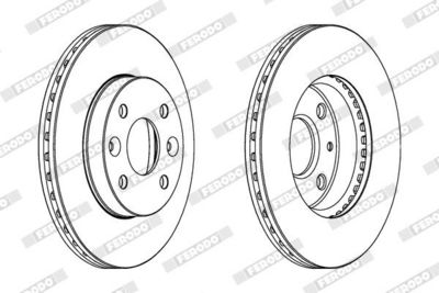 BREMSSCHEIBE FERODO DDF854 1