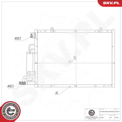 CONDENSATOR CLIMATIZARE ESEN SKV 86SKV397