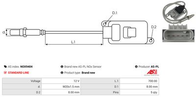 SENZOR NOX INJECTIE ADITIV AS-PL NOX9404 2