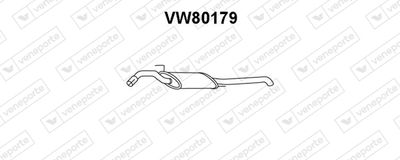 Глушитель выхлопных газов конечный VENEPORTE VW80179 для VW PASSAT
