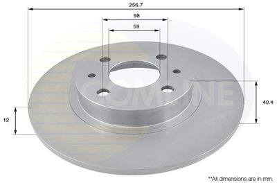 COMLINE ADC1802 Тормозные диски  для FIAT UNO (Фиат Уно)