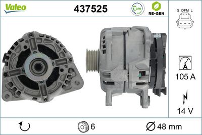 генератор VALEO 437525