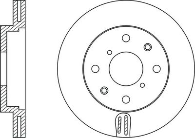 Тормозной диск FIT FR0203V для HONDA PRELUDE