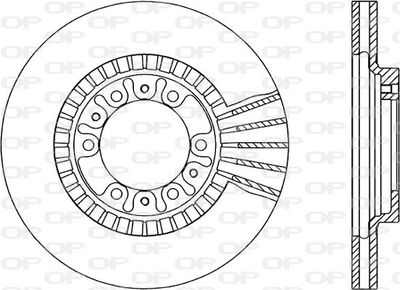 Тормозной диск OPEN PARTS BDR1788.20 для GREAT WALL PEGASUS