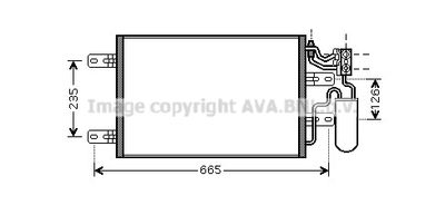 Конденсатор, кондиционер AVA QUALITY COOLING OLA5394D для OPEL MERIVA