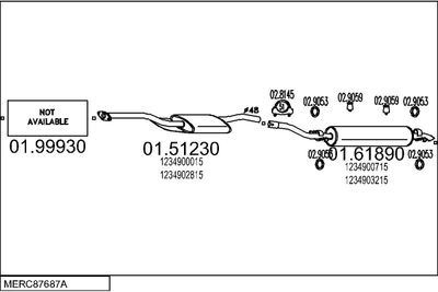 Układ wydechowy MTS MERC87687A000788