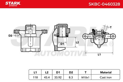 спирачен апарат STARK SKBC-0460328