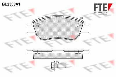 Комплект тормозных колодок, дисковый тормоз FTE 9010820 для FIAT STRADA