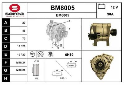 GENERATOR SNRA BM8005