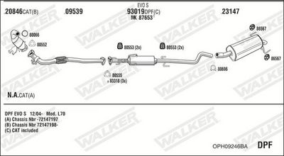 SISTEM DE ESAPAMENT WALKER OPH09246BA
