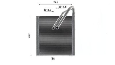 EVAPORATOR AER CONDITIONAT MAHLE AE218000S 9