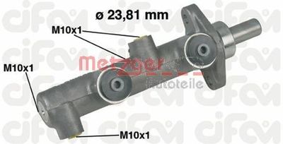 METZGER 202-159 Головний гальмівний циліндр 