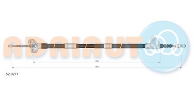 Cable Pull, parking brake 52.0271