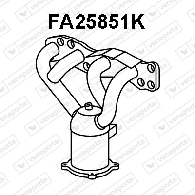 Катализатор коллектора VENEPORTE FA25851K для FIAT SEDICI