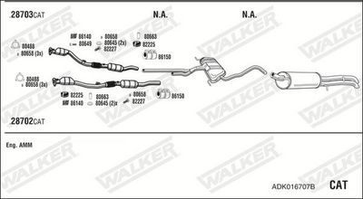 Изпускателна система WALKER ADK016707B
