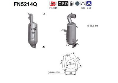 FILTRU FUNINGINE/PARTICULE SIST.DE ESAPAMENT