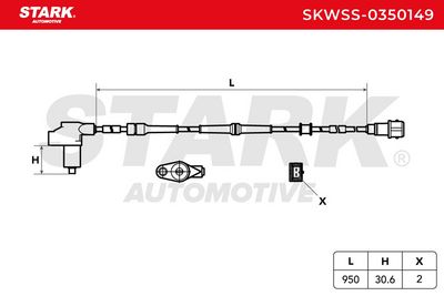 датчик, обороти на колелото STARK SKWSS-0350149