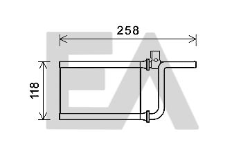Теплообменник, отопление салона EACLIMA 45C51004 для MITSUBISHI PAJERO