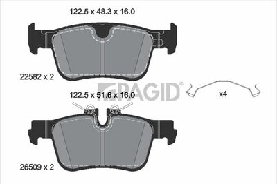 Sada brzdových destiček, kotoučová brzda PAGID T2941N