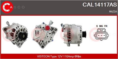GENERATOR / ALTERNATOR CASCO CAL14117AS