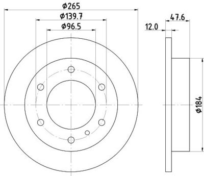 Tarcza hamulcowa MINTEX MDC771