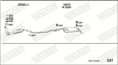 SISTEM DE ESAPAMENT WALKER RET12595