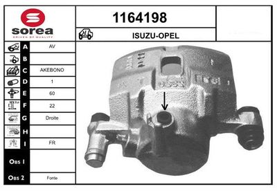 BREMSSATTEL SNRA 1164198