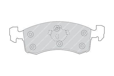 Комплект тормозных колодок, дисковый тормоз FERODO FDB923 для CHRYSLER LE BARON