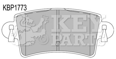 Комплект тормозных колодок, дисковый тормоз KEY PARTS KBP1773 для RENAULT MASTER