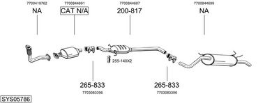 SISTEM DE ESAPAMENT BOSAL SYS05786