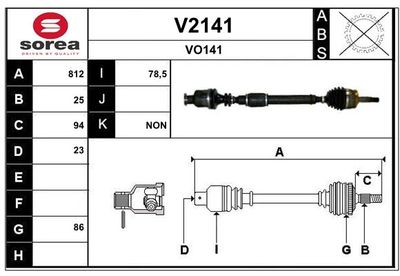 ANTRIEBSWELLE SNRA V2141