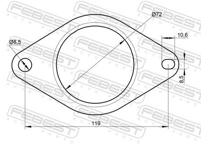 GARNITURA RACORD EVACUARE FEBEST 16492001 1