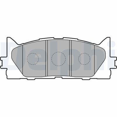 Комплект тормозных колодок, дисковый тормоз LP2169