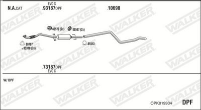 Изпускателна система WALKER OPK019934