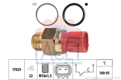 Термовыключатель, вентилятор радиатора FACET 7.5148 для SUZUKI SWIFT