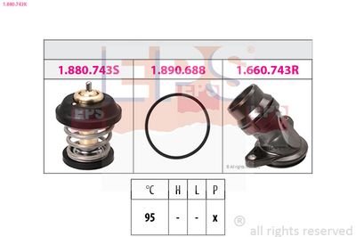 Termostat, chladivo EPS 1.880.743K