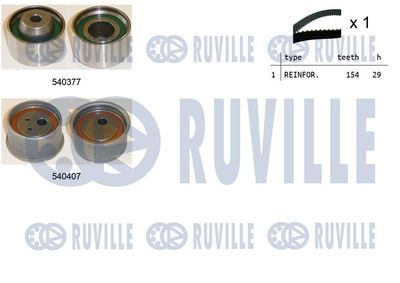 Комплект ремня ГРМ RUVILLE 550458 для MITSUBISHI CARISMA