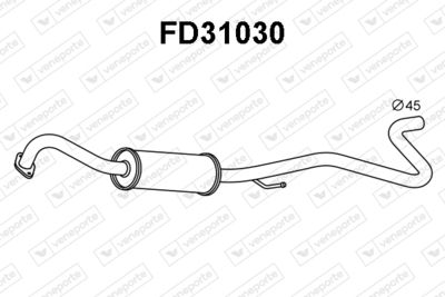 Предглушитель выхлопных газов VENEPORTE FD31030 для FORD TOURNEO
