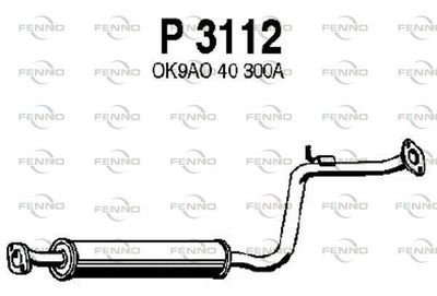 FENNO P3112 Глушитель выхлопных газов  для KIA CLARUS (Киа Кларус)