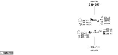 Układ wydechowy BOSAL SYS13240