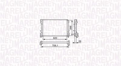 MAGNETI MARELLI Kühler, Motorkühlung