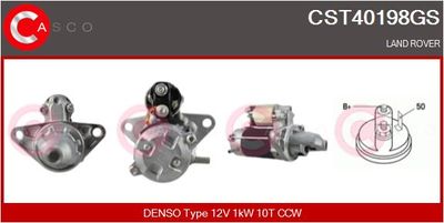 CASCO Startmotor / Starter Genuine (CST40198GS)