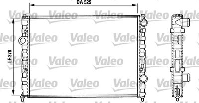 VALEO 731005 Радіатор охолодження двигуна для VW (Фольксваген_)