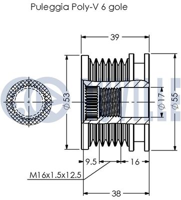 SISTEM ROATA LIBERA GENERATOR RUVILLE 541025 1