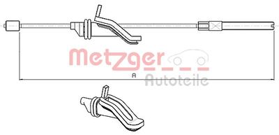 Cable Pull, parking brake 10.5369